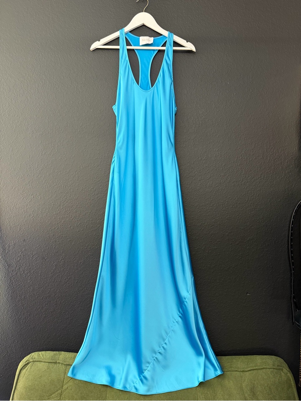 Classic Racerback Maxi Dress in Turquoise
